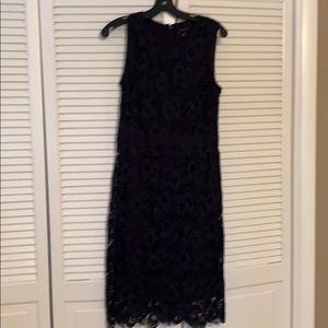 Ann Taylor navy sheath dress